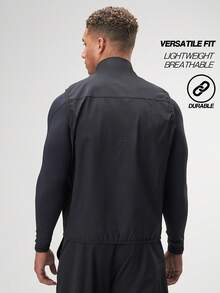 Áo vest đen đơn giản, đa năng, thường ngày dành cho nam - màu đen - Xem 2