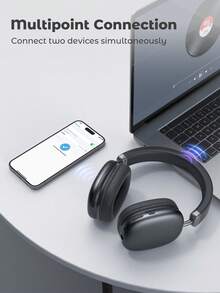 JMMO Tai nghe trùm đầu không dây có micrô Tai nghe âm thanh nổi HiFi có thể gập lại và di động với chụp tai bằng mút hoạt tính Quà tặng Giáng sinh, Những vật dụng không thể thiếu cho kỳ nghỉ cắm trại mùa thu và mùa đông Những vật dụng cần thiết cho kỳ nghỉ Phụ kiện đi nghỉ, Vật dụng cắm trại - màu đen - Xem 5