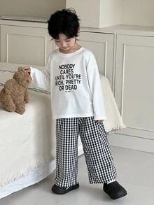 Dazy Kids Toddler Boys' Casual Home Clothes, Fall - White - View 8