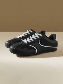 CUCCOO EASI 女式黑色复古休闲运动鞋 - 黑色 - 查看 2