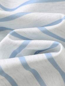 Cozy Pixies 男婴卡通动物印花条纹圆领长袖套头衫男婴上衣狮子婴儿服装婴儿服装男女通用男婴全袖T恤秋冬婴儿卡通服装 - 杏色 - 查看 7