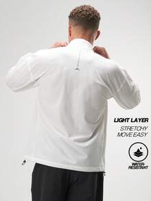 Men's Casual Versatile Simple Long Sleeve Jacket - White - View 2