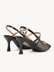 CUCCOO CHICEST Damen Spitze Stiletto Absätze mit Schmetterling Metall Anhänger, elegante glamouröse romantische sexy Mode Schwarze Abendschuhe für formelle Anlässe, Partys, Dates, Feiertage, Cocktailabende - Schwarz - Übersicht 8