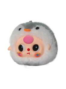 1PC Plush Toy Keychain Not Plush Filled Cartoon Bag Charm Hanging Ornament Cute Stuffed Animal Decor For Backpack Purse Travel Gift - Multicolor - View 3