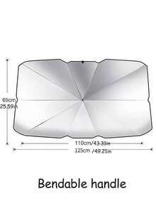 Stay Cool And Protected With 1pc Car Sunshade For Summer - Multicolor - View 7