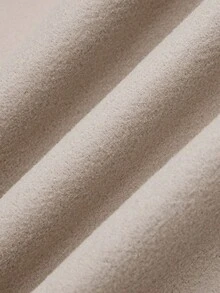 Sweetra 大码女式仿毛领拼布腰部羊毛大衣