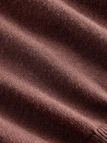 SHEIN MOD Plus Size Deep V-Neck Sleeveless Cardigan Knit Top, Elegant Work Wear In Fall/Winter