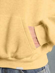 SUMWON Crop Fit Unisex Casual Summon Text Print Graphic Oversized Hoodie Streetwear Fashion Sweatshirt Fall Winter Pullover Skater Style Long Sleeve Sweater