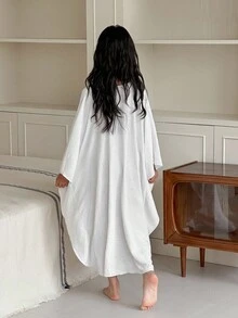 Dazy Kids 青少年女孩休闲家居服睡衣，秋季 - 白色 - 查看 3