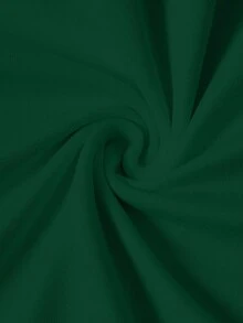 Manfinity Homme Men's Slim Fit Letter Graphic Round Neck Casual Short Sleeve T-Shirt - Dark Green - View 4