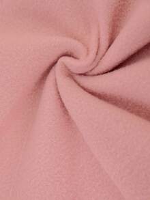 SHEIN Serisse Kids 青少年女孩宽松休闲字母压花贴片细节字母图案圆领套头衫运动衫和运动裤运动 2 件套服装 - 粉色 - 查看 11