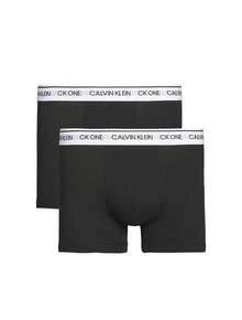 Calvin Klein 2 طقم سراويل داخلية رجالية - الأسود - مشاهدة 1
