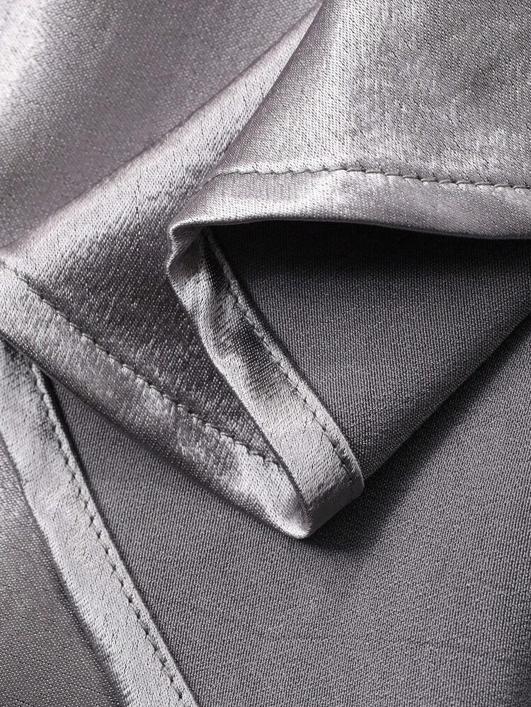 Women's Floral Sequin Mesh Puff Sleeve Pleated Design Fishtail Hem Elegant Maxi Party Dress Prom Dress