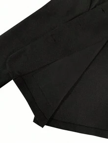 SHEIN Clasi Solid Button Front Overcoat Fall Winter Cloth For Women