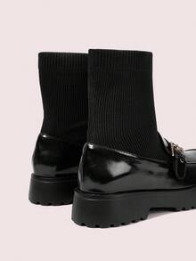 CUCCOO DOLLMOD 女士休闲时尚简约百搭厚底鞋 - 黑色 - 查看 9