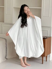 Dazy Kids 青少年女孩休闲家居服睡衣，秋季 - 白色 - 查看 5