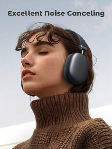 JMMO Tai nghe trùm đầu không dây có micrô Tai nghe âm thanh nổi HiFi có thể gập lại và di động với chụp tai bằng mút hoạt tính Quà tặng Giáng sinh, Những vật dụng không thể thiếu cho kỳ nghỉ cắm trại mùa thu và mùa đông Những vật dụng cần thiết cho kỳ nghỉ Phụ kiện đi nghỉ, Vật dụng cắm trại - màu đen - Xem 2