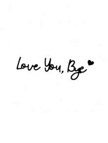 SHEIN 1件裝「Love You Bye」黑色橫幅，毛氈裝飾，牆面標誌裝飾，走廊入口、臥室，溫馨裝飾橫幅 - 黑色. - 查看 4