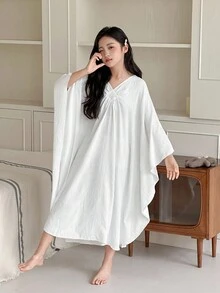 Dazy Kids 青少年女孩休闲家居服睡衣，秋季 - 白色 - 查看 1