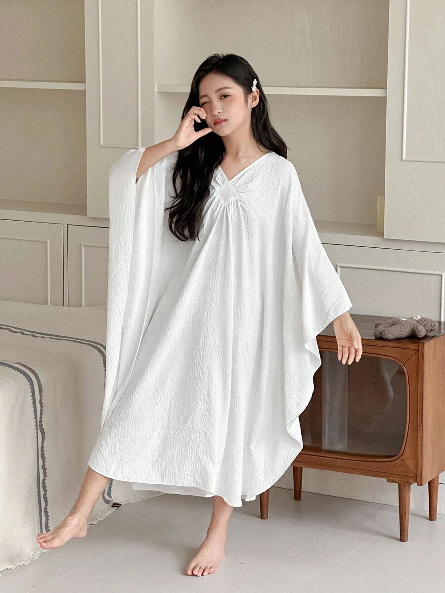 Dazy Kids 青少年女孩休闲家居服睡衣，秋季 - 白色 - 查看 1