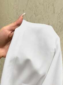 SHEIN EZwear White Women's Casual Loose Front Tie Sweatpants, Suitable For Everyday Wear And Back To School Season, Autumn/Winter,Fall - White - View 6