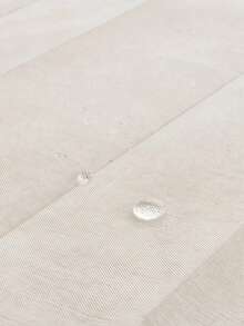 SHEIN 1 件防水折叠浴室浴帘 - 易于安装和存放，家居装饰淋浴隔断 - 米色 - 查看 8