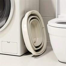 Portable Folding Bucket Thickened Handheld Plastic Bucket Car Home Dormitory Travel Outdoor Fishing Camping Equipment - Multicolor - View 3