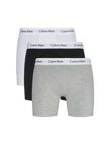 Calvin Klein 3 Pack Men's Boxer Briefs - Black, White, Grey - View 1