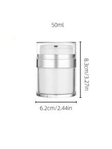 15ml/30ml/50ml/100ml 真空泵瓶、真空面霜罐、可再填充保湿霜分配器、按压式泵瓶，适用于乳液、精华液、化妆品、旅行和浴室存储”