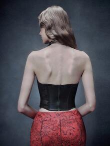 Glisette Waist Shaping Lace Bandeau - Black - View 6