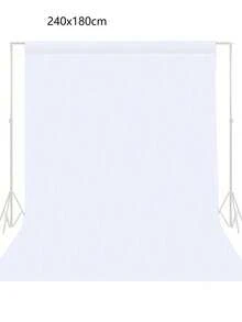 SHEIN 高密度涤纶白色背景布，无缝、可水洗照片背景屏幕，适用于婚礼、生日、周年纪念、毕业典礼、派对摄影、视频工作室 - 无需电力、无羽毛 - 适用于圣诞节、万圣节、复活节、感恩节活动的多功能窗帘 - 白色 - 查看 8