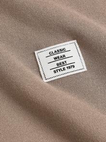 SHEIN Girlism 2 Stücke/Set Teenager Mädchen Solide Braun Locker Lässig Vintage Amerikanischer Stil Englisch Text Grafik Kapuzenpullover Sweatshirt und Jogginghose Trainingsanzug, geeignet für Herbst/Winter, Schulanfang Saison, thermisch gefüttert Teenager Mädchen Braun Set Mädchen Kleidung Set Braun Outfit Set