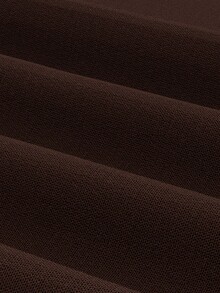 SHEIN EZwear 2 件棕色和卡其色针织部分拉链长袖 T 恤，适合秋冬季 - 彩色 - 查看 6