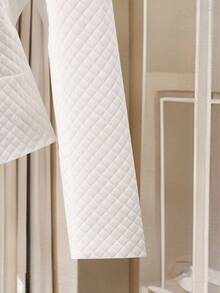 Franclia New Slim Fit Button-Up Padded Coat For Women, Lightweight, Autumn/Winter - White - View 3