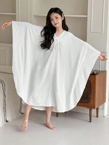 Dazy Kids 青少年女孩休闲家居服睡衣，秋季 - 白色 - 查看 2