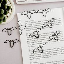15/25/50pcs Bat Paper Clip,Paper Clips For Paperwork Office School And Personal Use,Halloween And Festival Decoration Back To School,Back To School,School Supplies - 黑色 - 查看 5