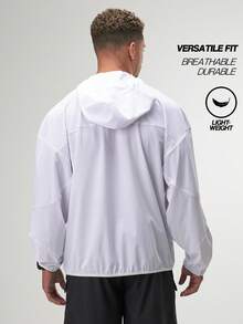 Herren Lässig vielseitige einfache Kapuzenjacke Vollreißverschluss Hoodie bequem