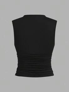 Auralis 3pcs/Set Women Plus Size Sleeveless Fitted Basic Tank Tops Spring To Summer - Multicolor - View 8