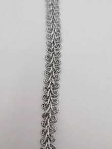 5 Yards Gold Thread Wavy Lace Trim, 1.1cm Wide, Clothing Decoration Accessory