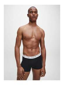 Calvin Klein 2 طقم سراويل داخلية رجالية - الأسود - مشاهدة 3