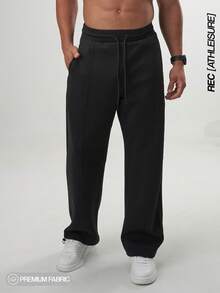 ARC 运动服慢跑裤长裤高性能下装健身房锻炼健身跑步休闲服 - 黑色 - 查看 1