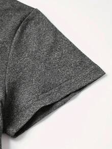 EMERY ROSE 加大码可爱圣诞T恤、蝴蝶结衬衫、圣诞衬衫、圣诞睡衣、圣诞礼物、女士圣诞配套衬衫 - 深灰色 - 查看 3