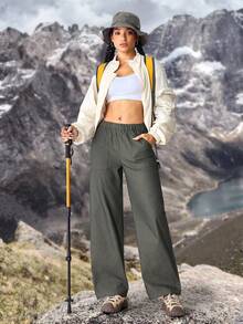 Women Outdoor Pants For Hiking Sun Protection Lightweight Quick Dry Hiking Women Hiking Pants Outdoor Pants For Women Camping Lightweight Pants Hiking Pants Women - Army Green - View 3