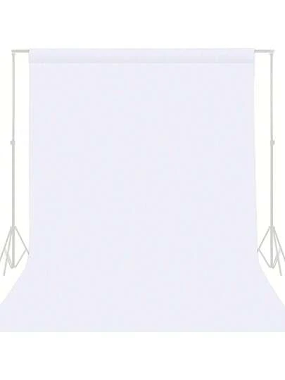 SHEIN High Density Polyester White Backdrop Cloth, Seamless, Washable Photo Background Screen For Wedding, Birthday, Anniversary, Graduation, Party Photography, Video Studio - No Electricity Needed, Featherless - Versatile Curtain For Christmas, Halloween, Easter, Thanksgiving Events