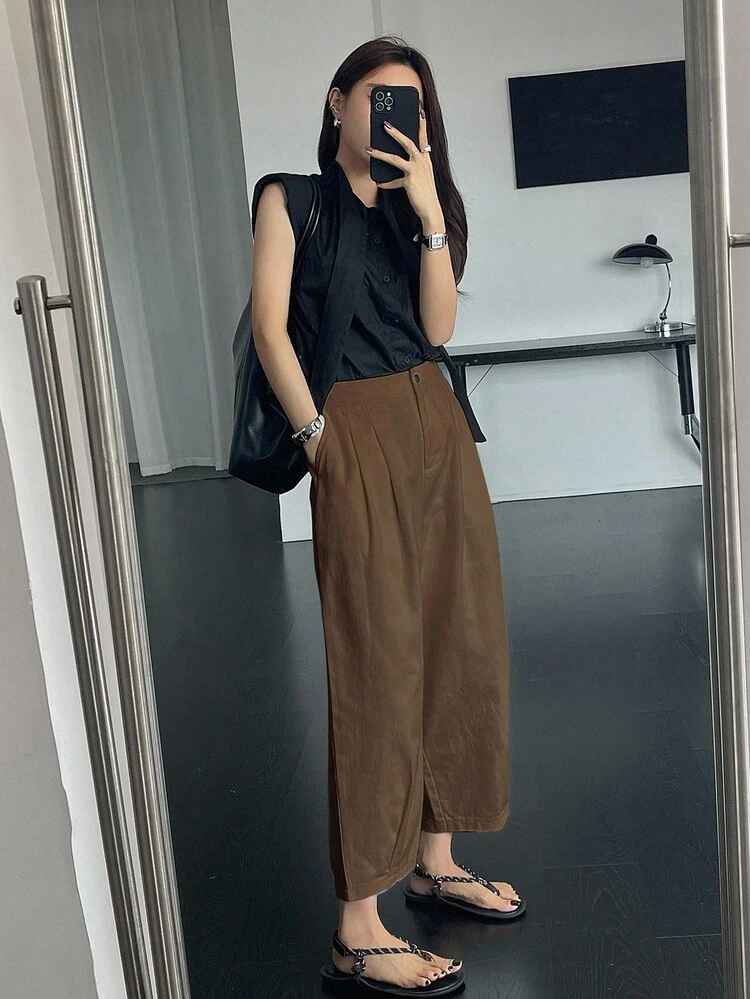 Women's Solid Color Casual Pants