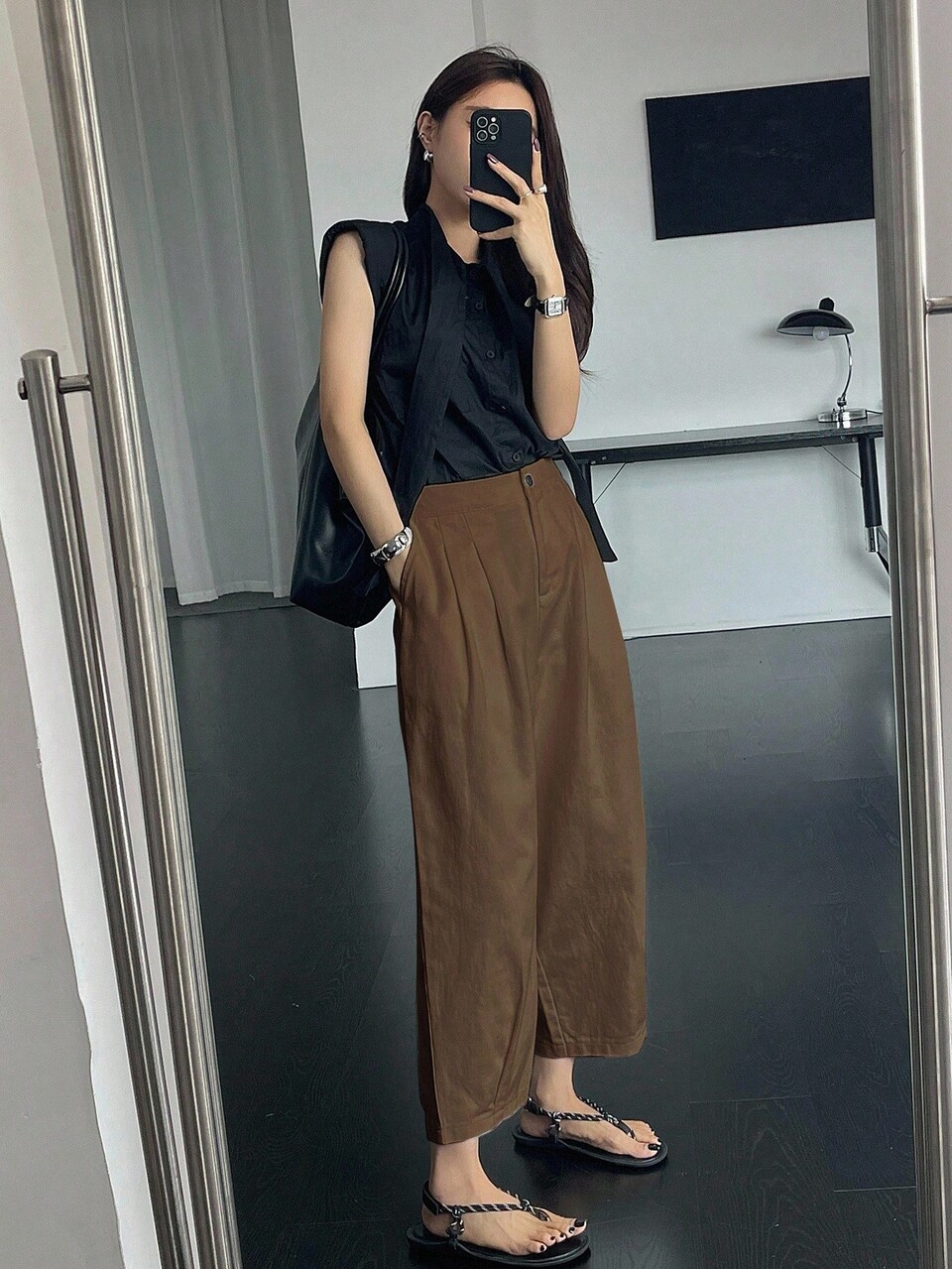 Women's Solid Color Casual Pants Petite