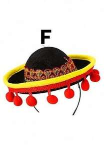 SHEIN 1 件墨西哥派对帽头带，狂欢节万圣节发箍迷你帽，圣诞节