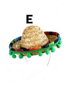 SHEIN 1 件墨西哥派对帽头带，狂欢节万圣节发箍迷你帽，圣诞节