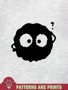 Resyla 女士宽松休闲开襟卫衣，白色印花图案，圣诞节 - 灰色 - 查看 3