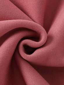 SHEIN 1件可愛彩虹字印花加絨卫衣女童,適用於秋冬季節